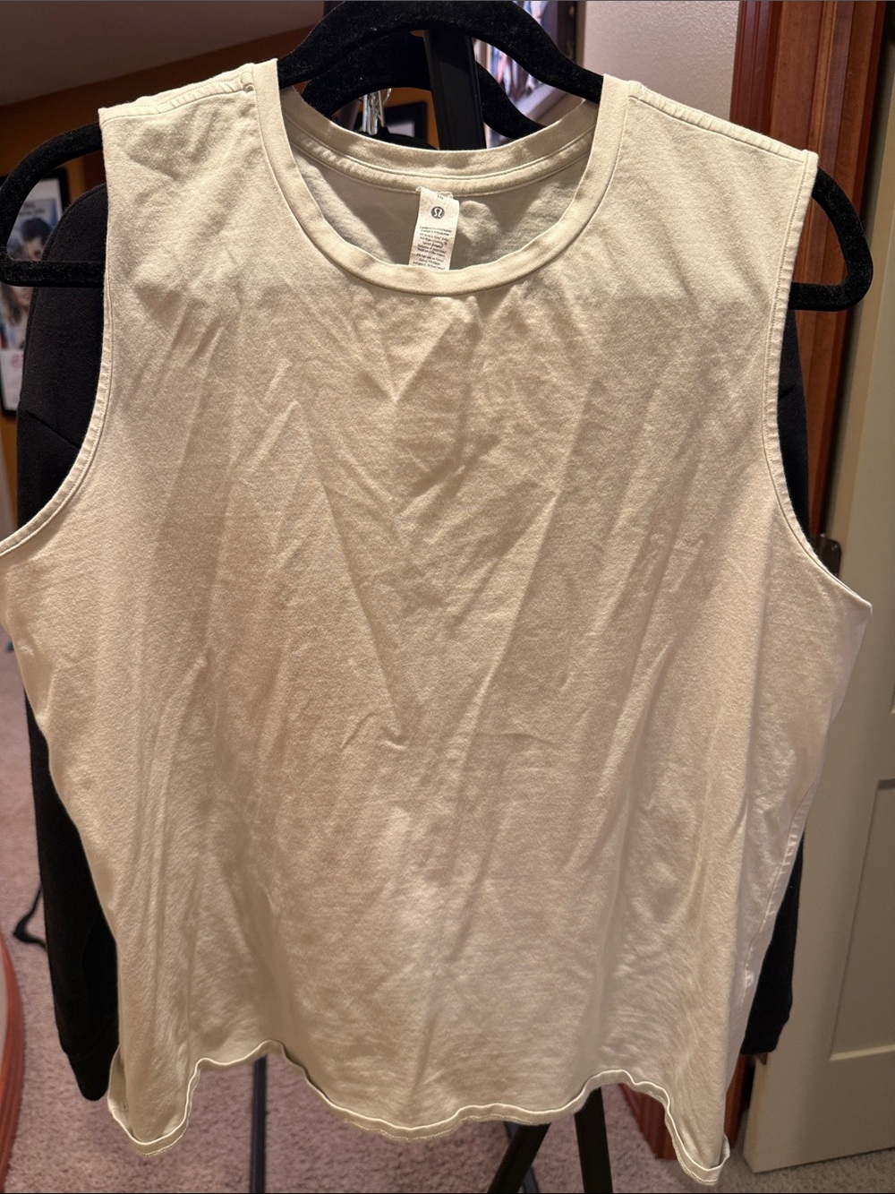 lululemon athletica Cream Sleeveless Crewneck Tank